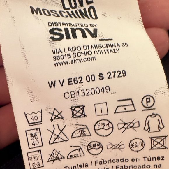 SOLD Love Moschino buckle print dress size 2 XS - Picture 4 of 6